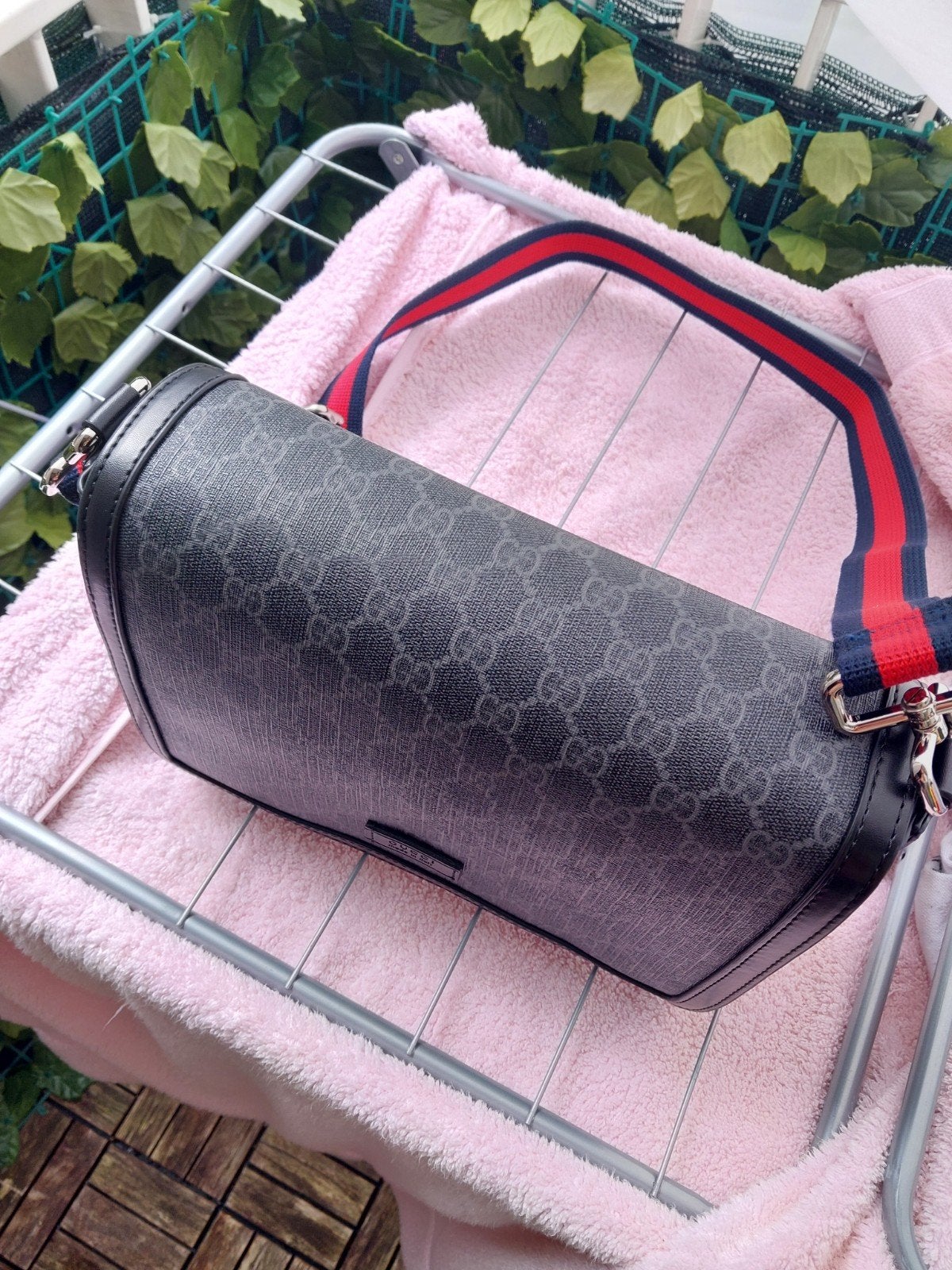 Gucci Schoudertas - Zwart met Rood/Blauw Band, Ophalen of Verzenden, Nieuw, Zwart, Schoudertasje