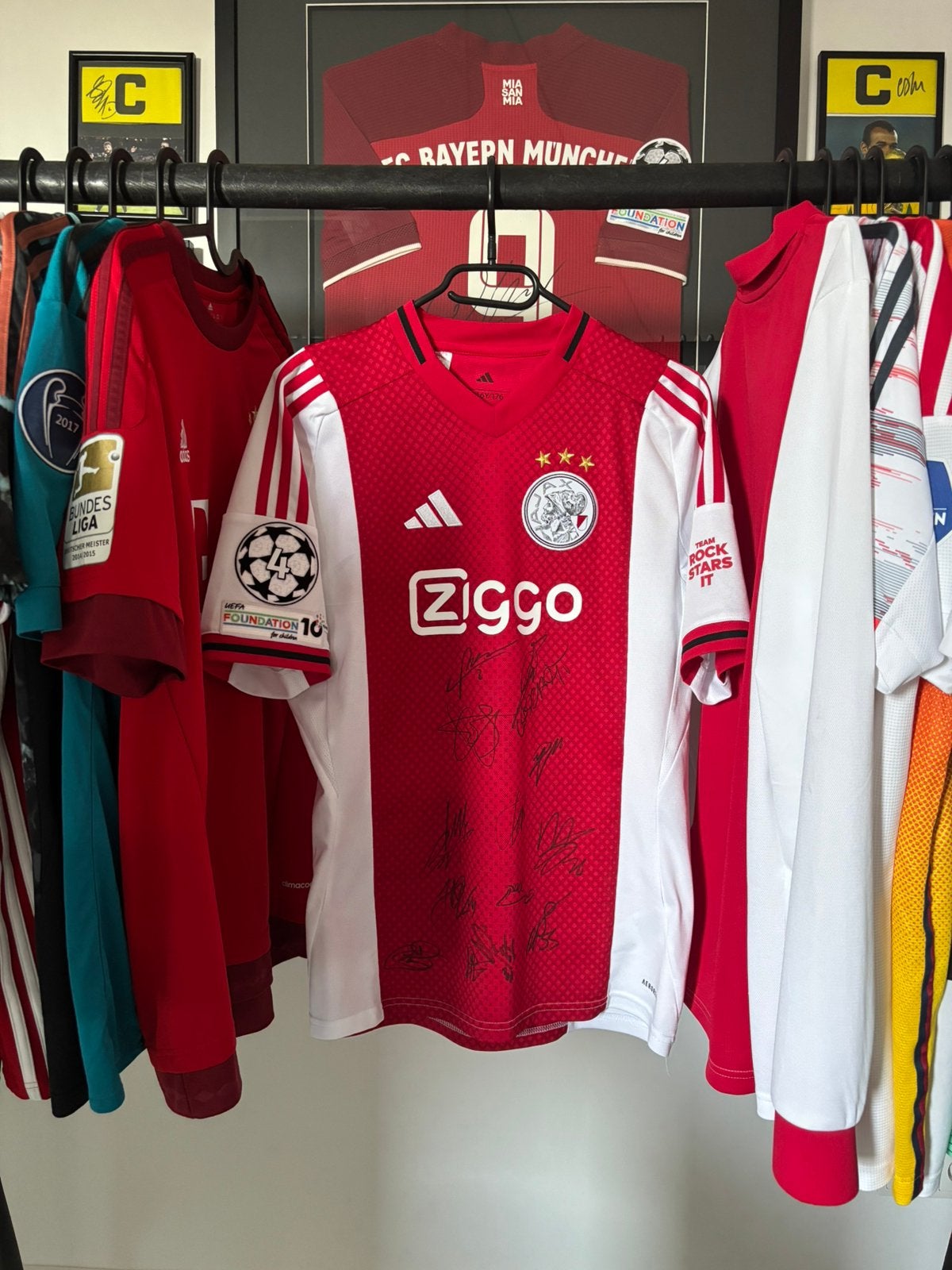 Ajax Selectie gesigneerd shirt, Verzamelen, Ophalen of Verzenden, Nieuw, Ajax, Shirt
