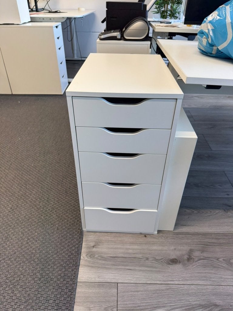 6 x IKEA Alex Ladekast met 5 lades - 36x70cm, Ophalen, Minder dan 50 cm, 5 laden of meer, Zo goed als nieuw