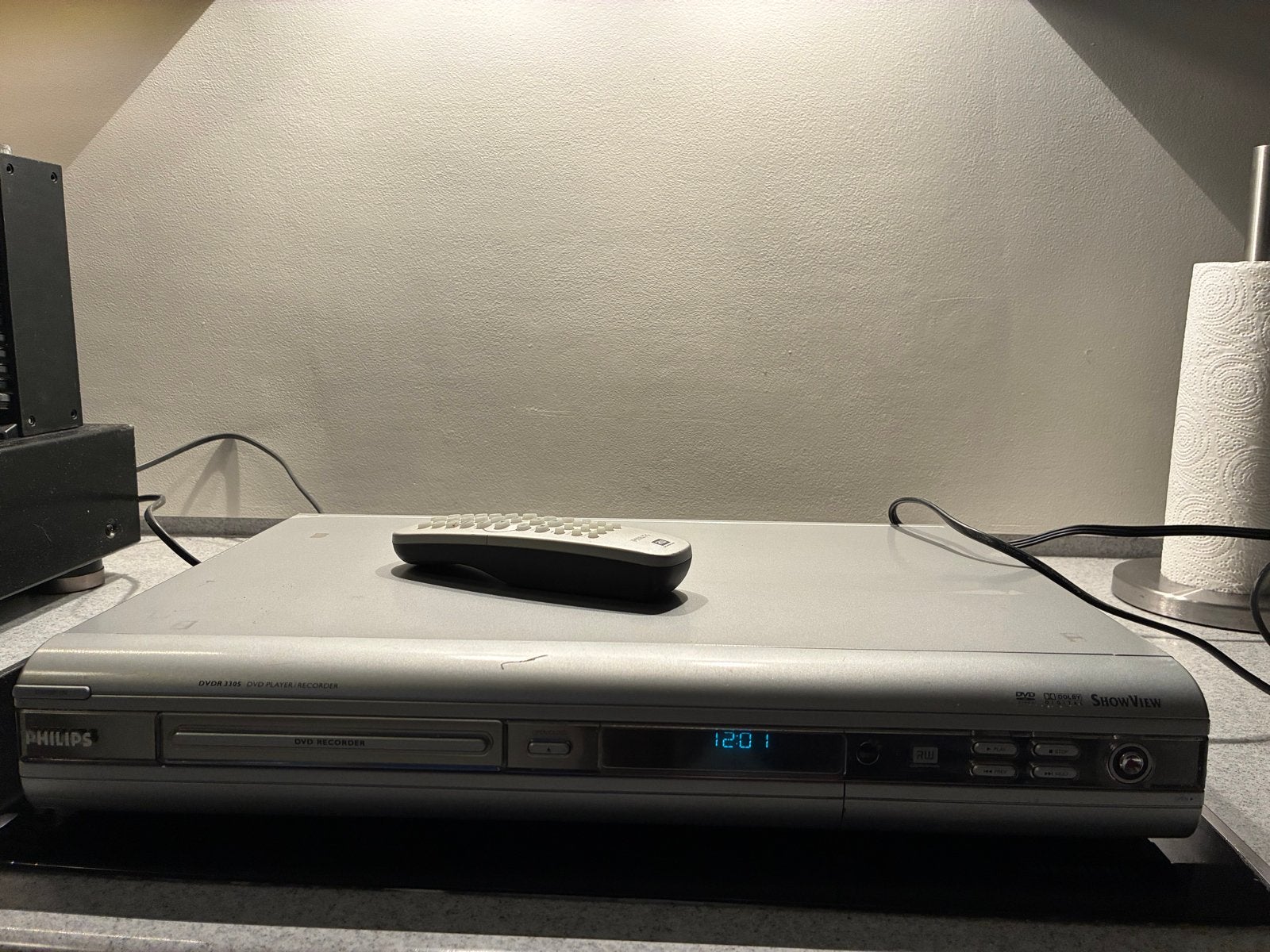 Philips DVDR 3305 DVD Speler/Recorder met Afstandsbediening, Ophalen of Verzenden, Gebruikt, Dvd-recorder, Philips