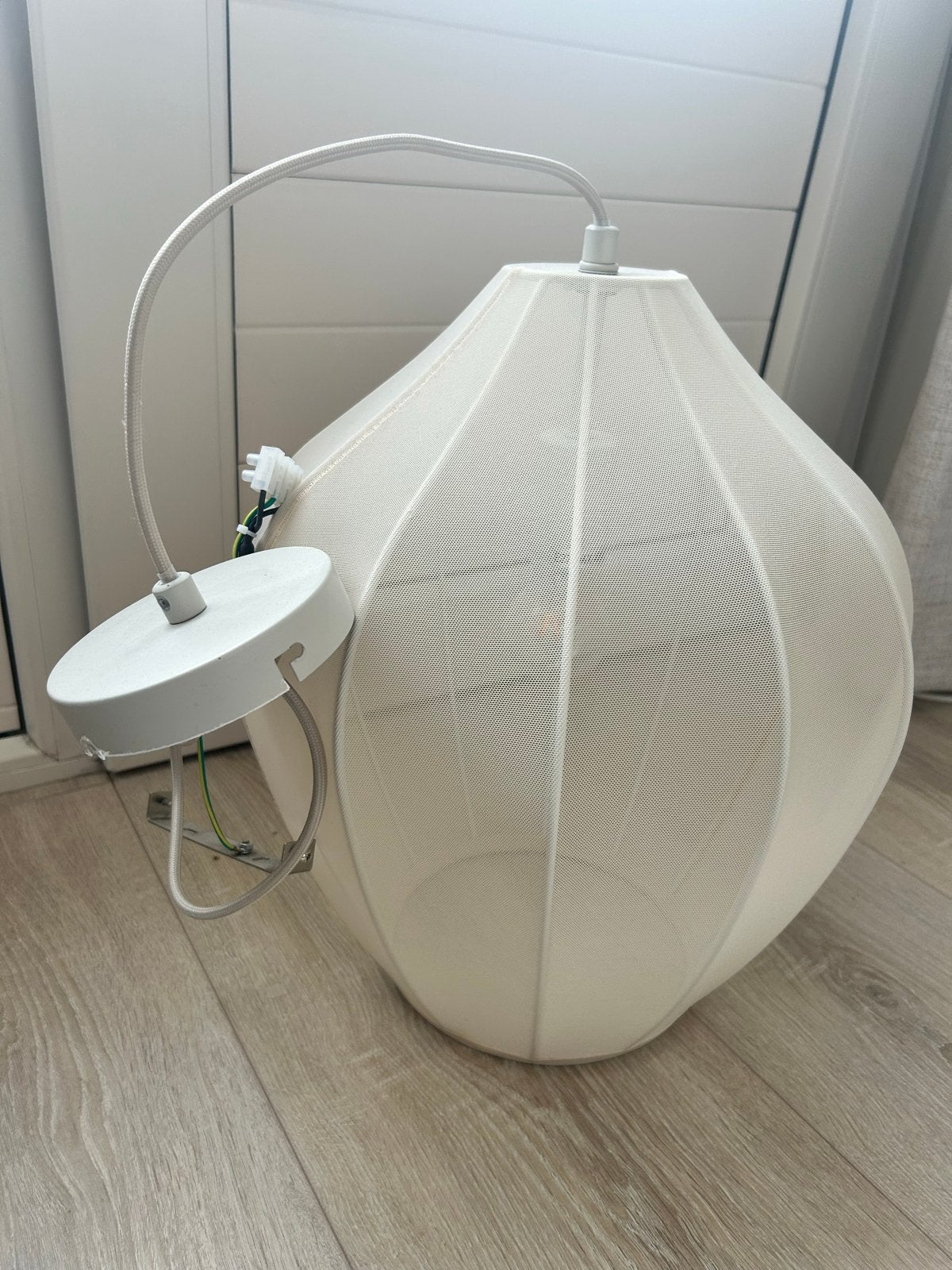 Plafondlamp Westwing, Ophalen, Zo goed als nieuw, Textiel, E27 (groot)