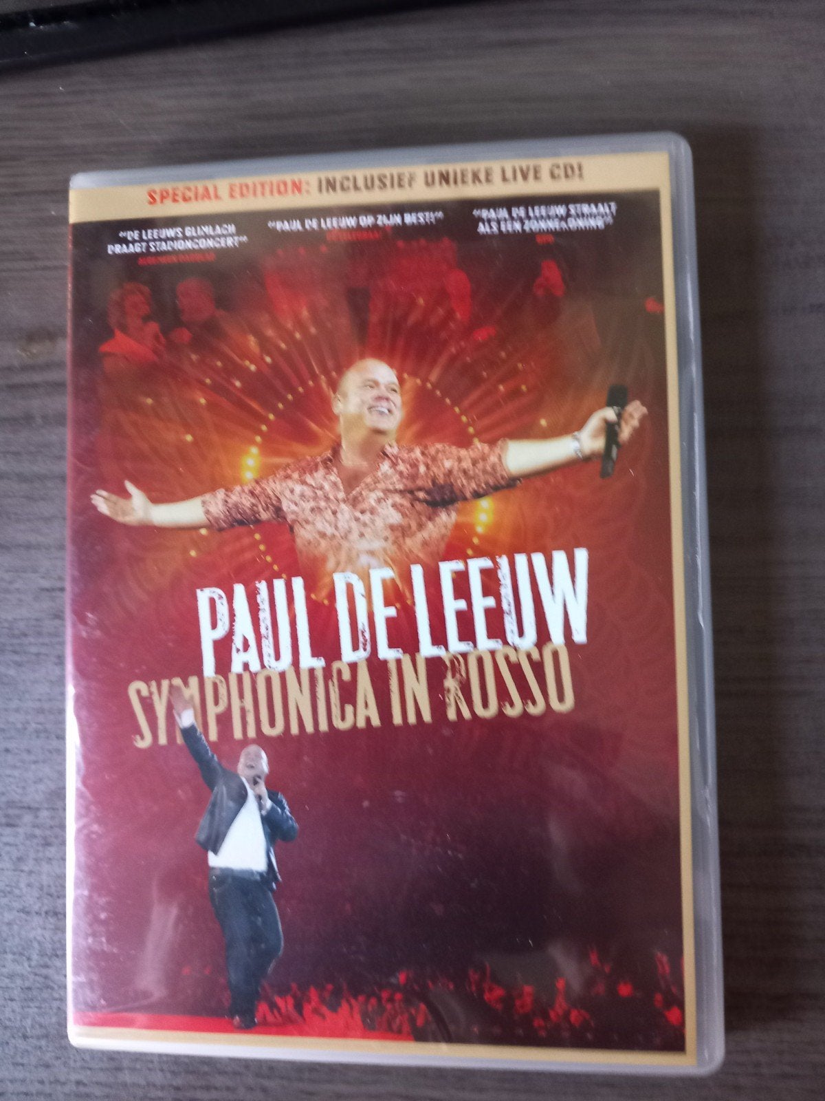 Paul de Leeuw Symphonica in Rosso DVD + CD Special Edition, Alle leeftijden, Zo goed als nieuw, Concert, Inclusief DVD