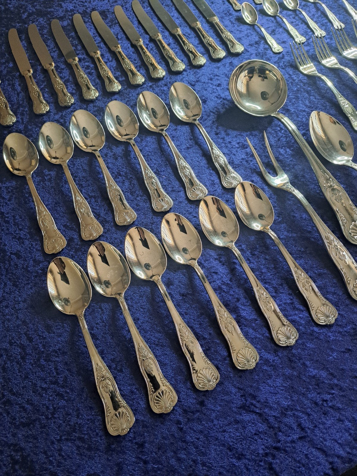 Prachtig verzilverd bestekset,  Rococo stijl, Ophalen of Verzenden