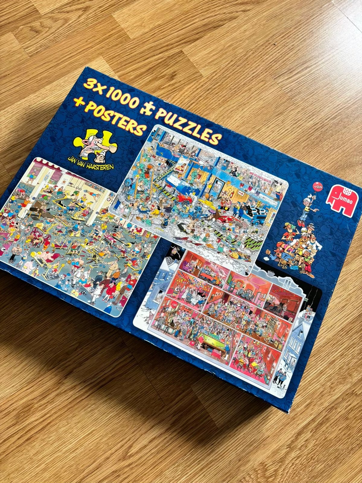Puzzels jan van haasteren 3 x 1000