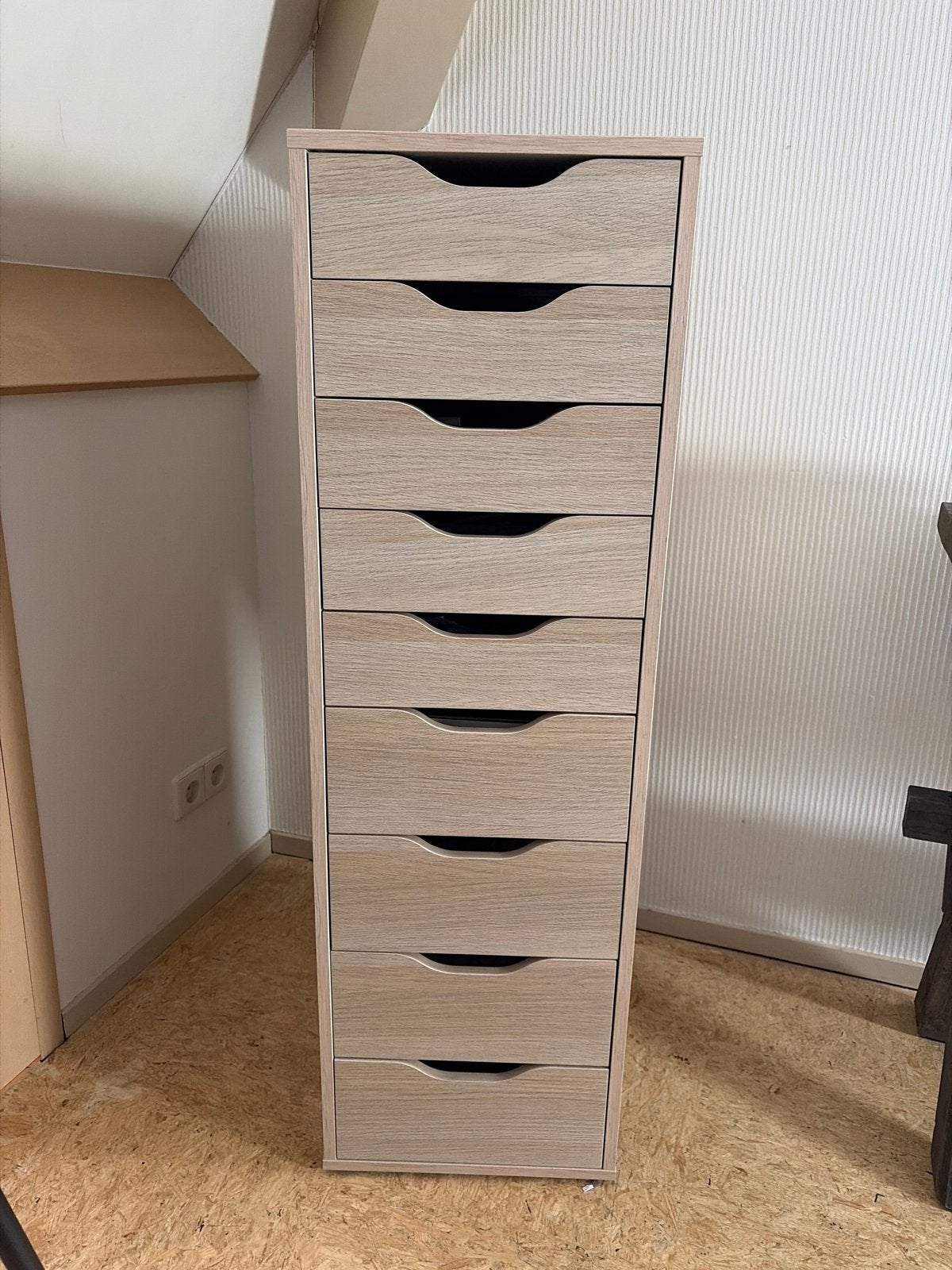 Ikea Alex hoge ladeblok met 9 lades, Ophalen, Minder dan 50 cm, Gebruikt, 5 laden of meer