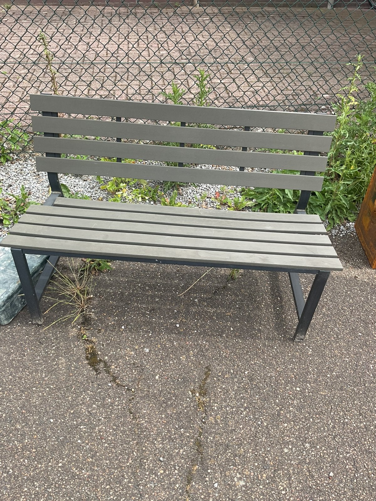 Tuinbank aluminium en kunststof, Ophalen, Zo goed als nieuw, Aluminium