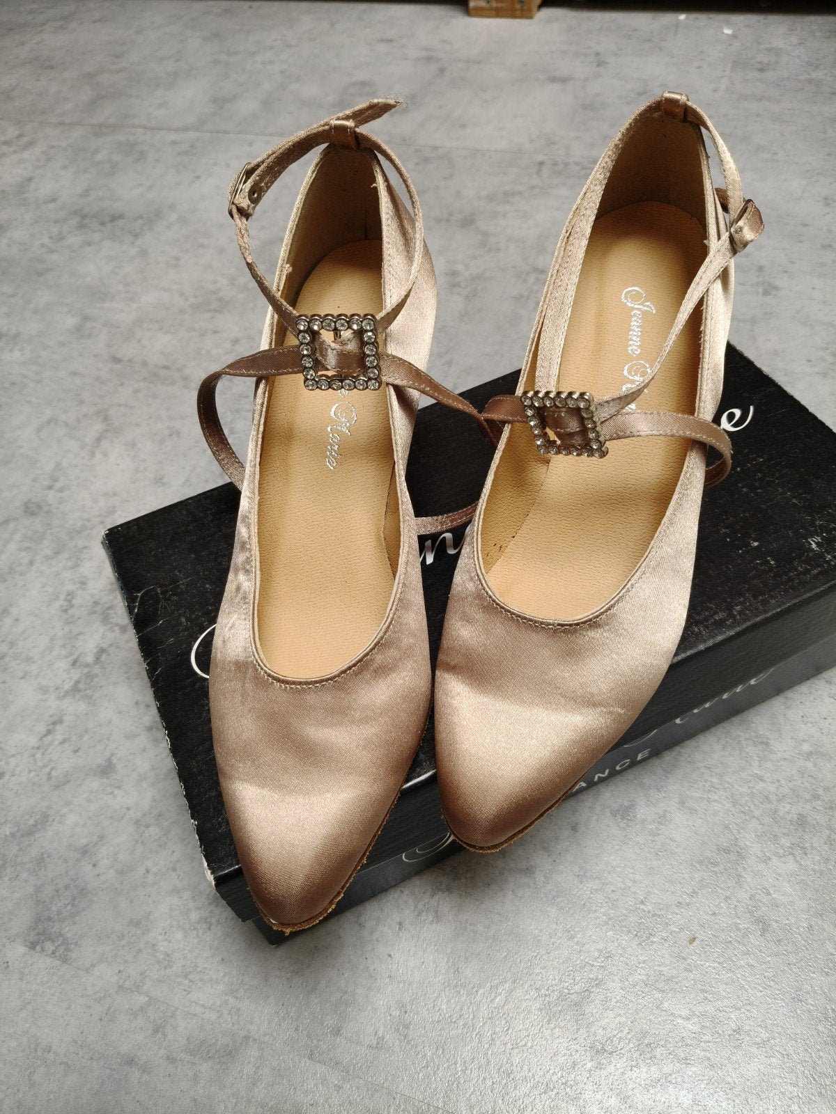 Jeanne Marie Danshakken Ballroom Latin Maat 38 Huidskleur, Ophalen of Verzenden, Nieuw, Schoenen
