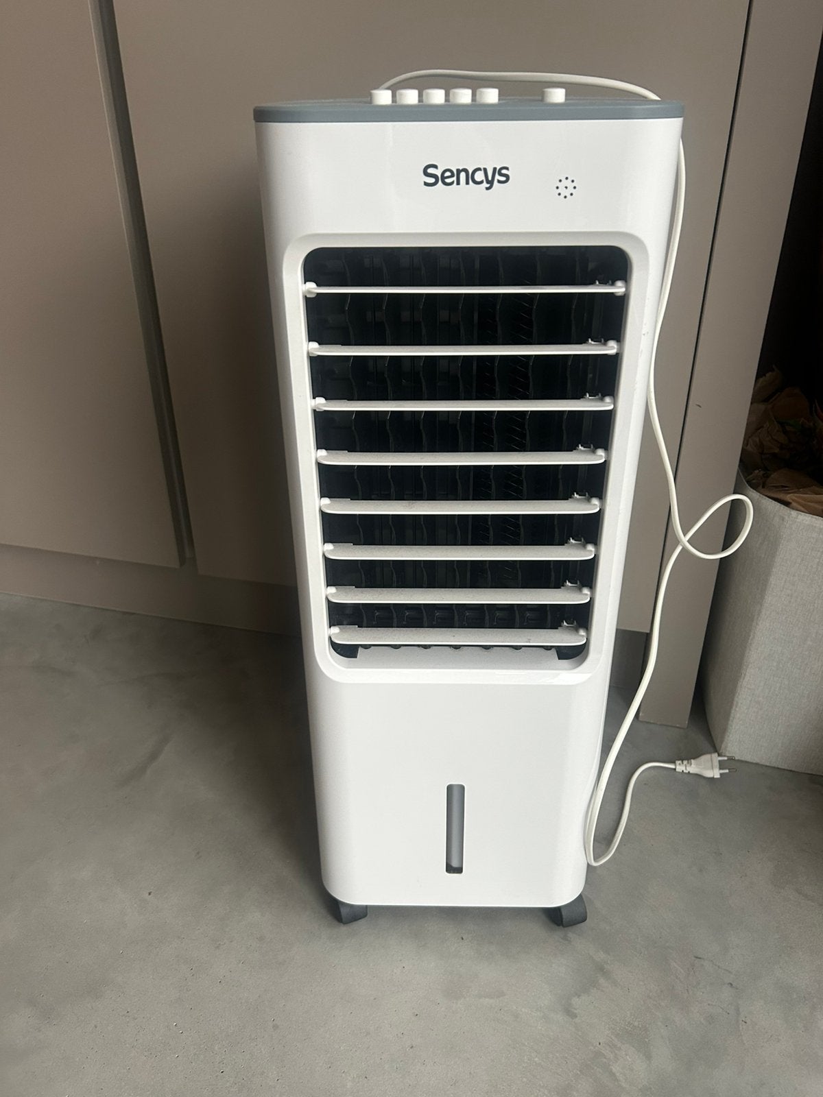 Airco / Luchtkoeler Sencys, Ophalen, Minder dan 60 m³, 3 snelheden of meer, Zo goed als nieuw