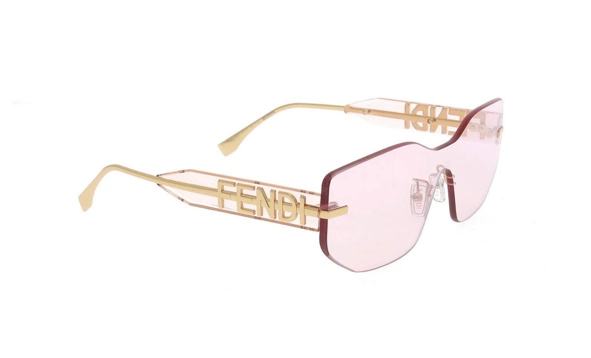 Fendi Zonnebril - Roze met Gouden Details, Sieraden, Tassen en Uiterlijk, Zonnebrillen en Brillen | Dames, Overige merken, Zonnebril