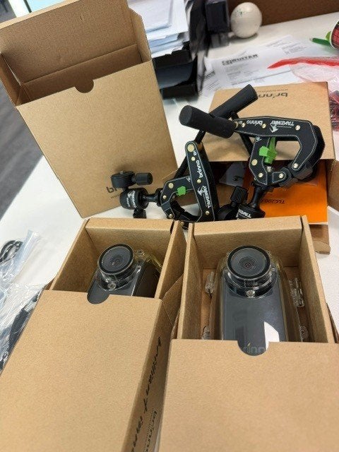 2x Brinno Construction Camera Pro BCC200 met accessoires, Ophalen, Overige typen, Nieuw, Geheugenkaart
