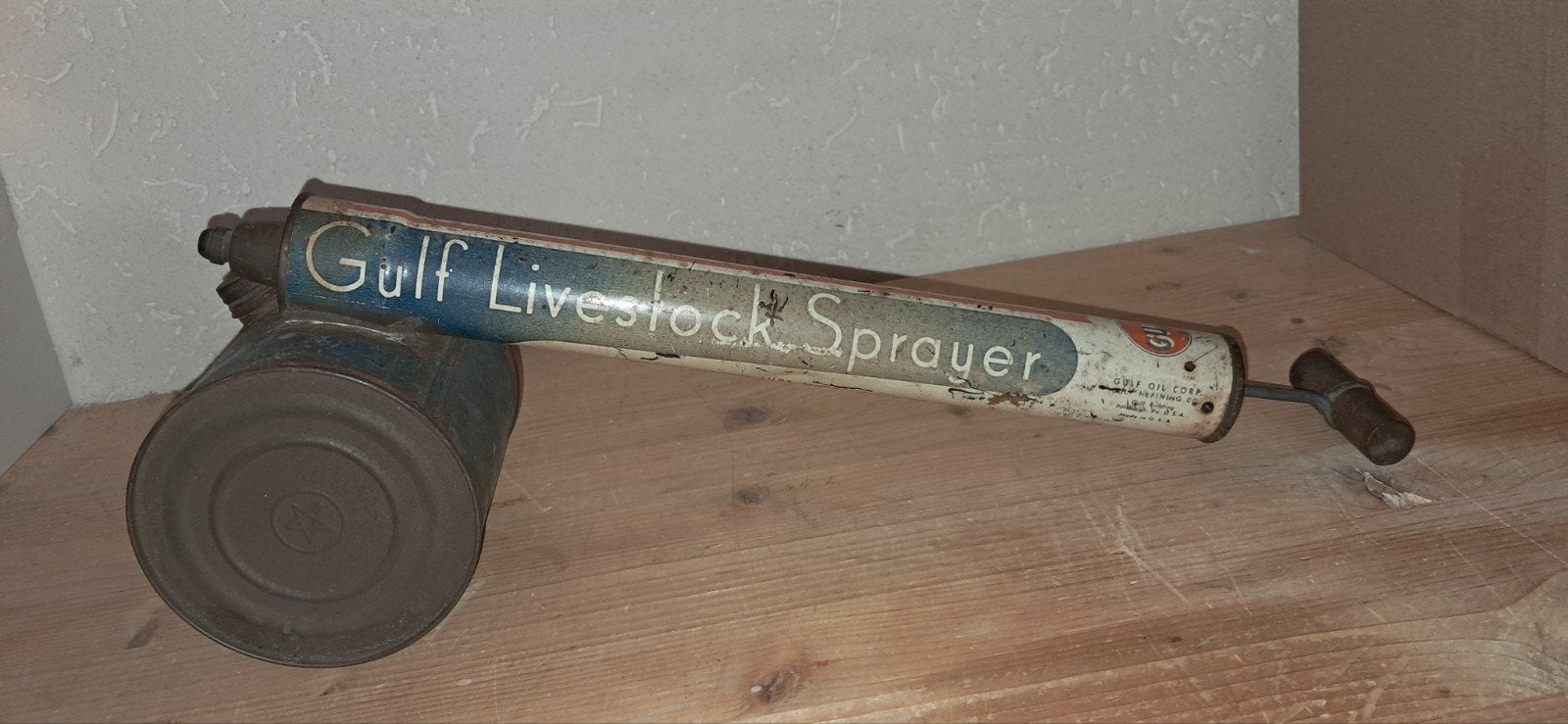 Vintage GULF Gulfspray-insectenspuit, Ophalen of Verzenden, Gebruikt