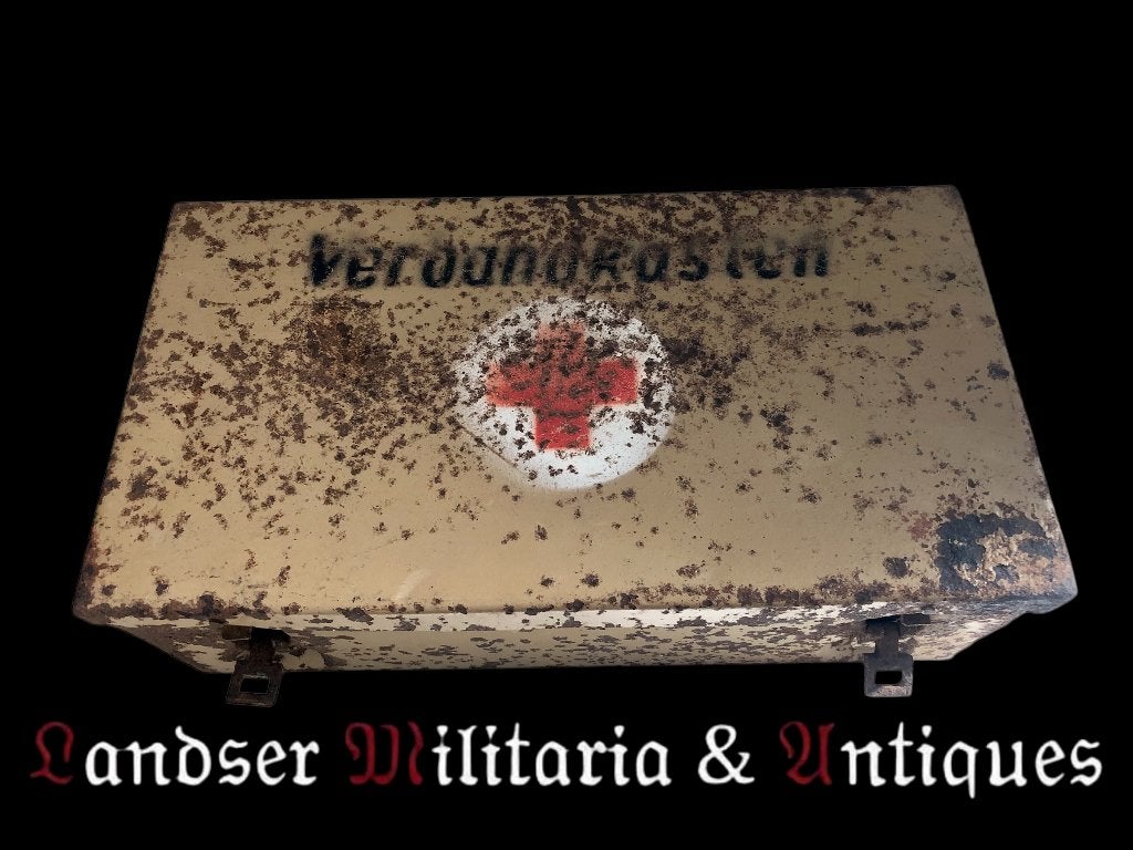 WH Afrikakorps (TAN) verbandkasten, Ophalen of Verzenden, Landmacht, Duitsland, Kist of Geocache
