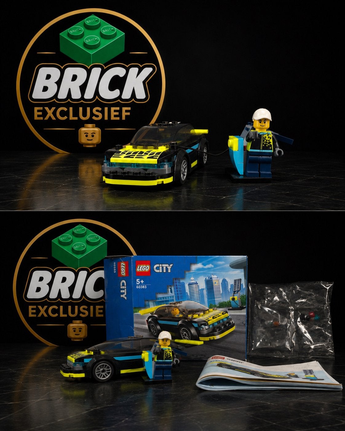 LEGO City Elektrische Sportwagen (60383) - Compleet & Gebrui, Ophalen of Verzenden, Gebruikt