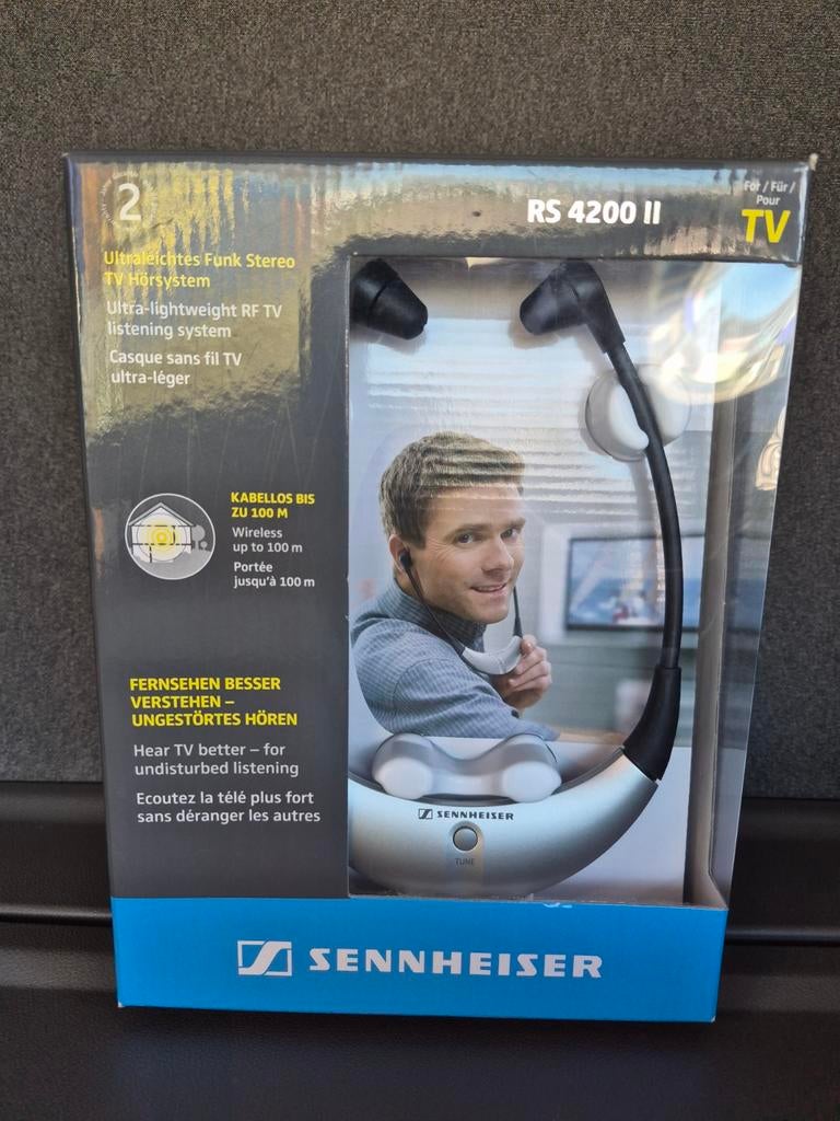 Sennheiser RS 4200 II Ultralichte Draadloze TV Hoofdtelefoon, Audio, Tv en Foto, Koptelefoons, Ophalen of Verzenden, Nieuw, Sennheiser