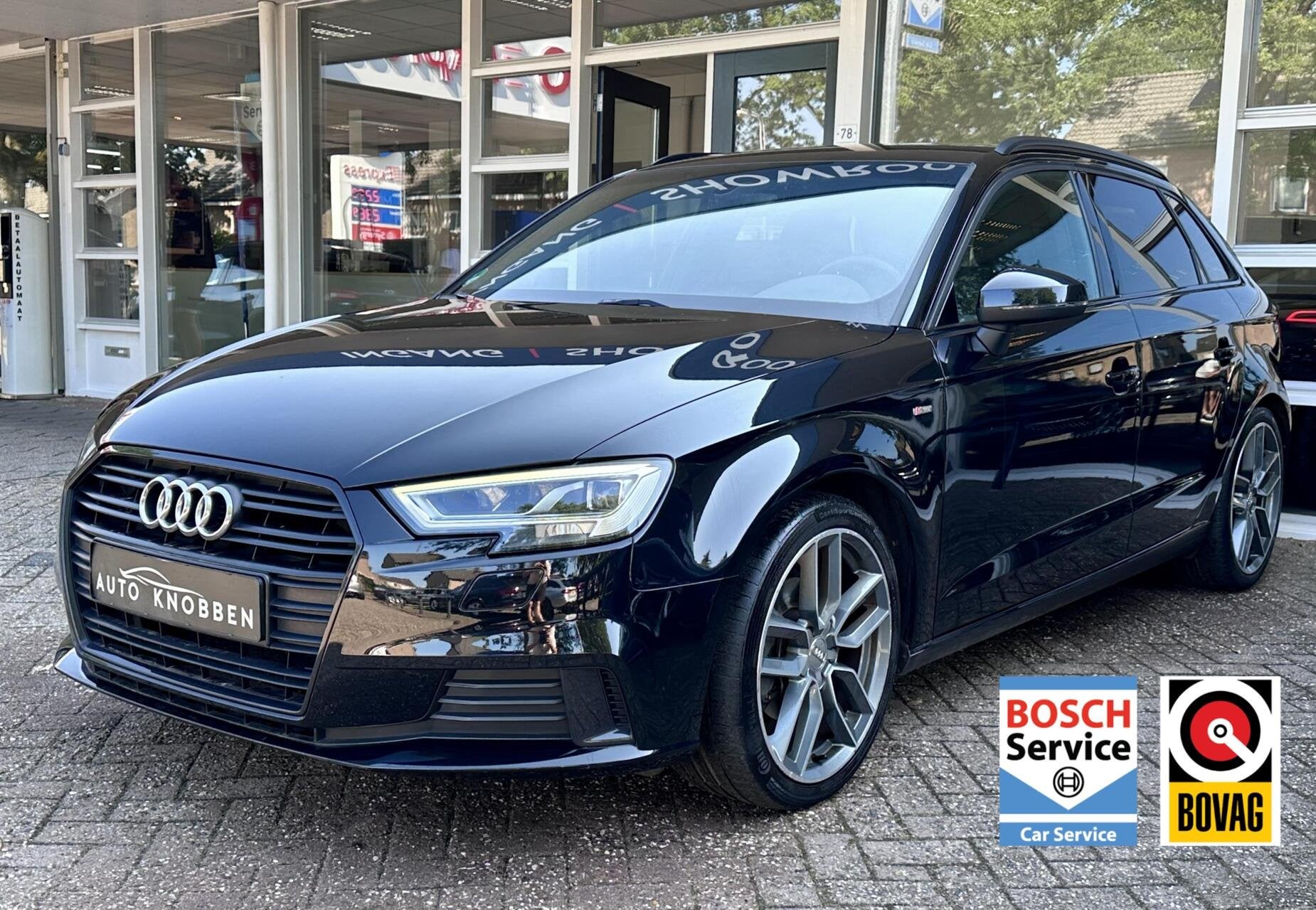 Audi A3 Sportback 35 TFSI CoD S-Line Led, Climat, Cruise, Pd, Auto's, 4 cilinders, Zwart, 1245 kg, Bedrijf