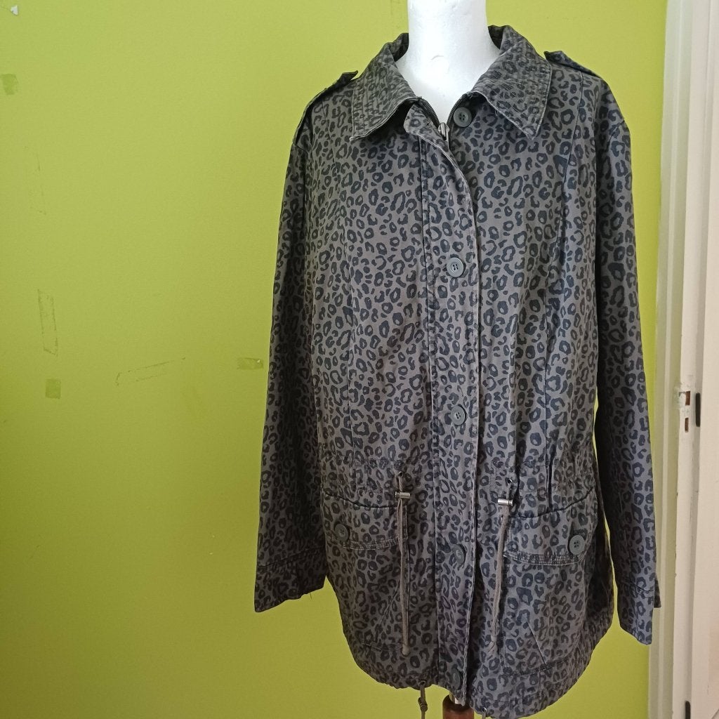 Groene zomer jas van Ulla Popken maat 42/44, Maat 42/44 (L), Ulla Popken, Ophalen of Verzenden, Zo goed als nieuw