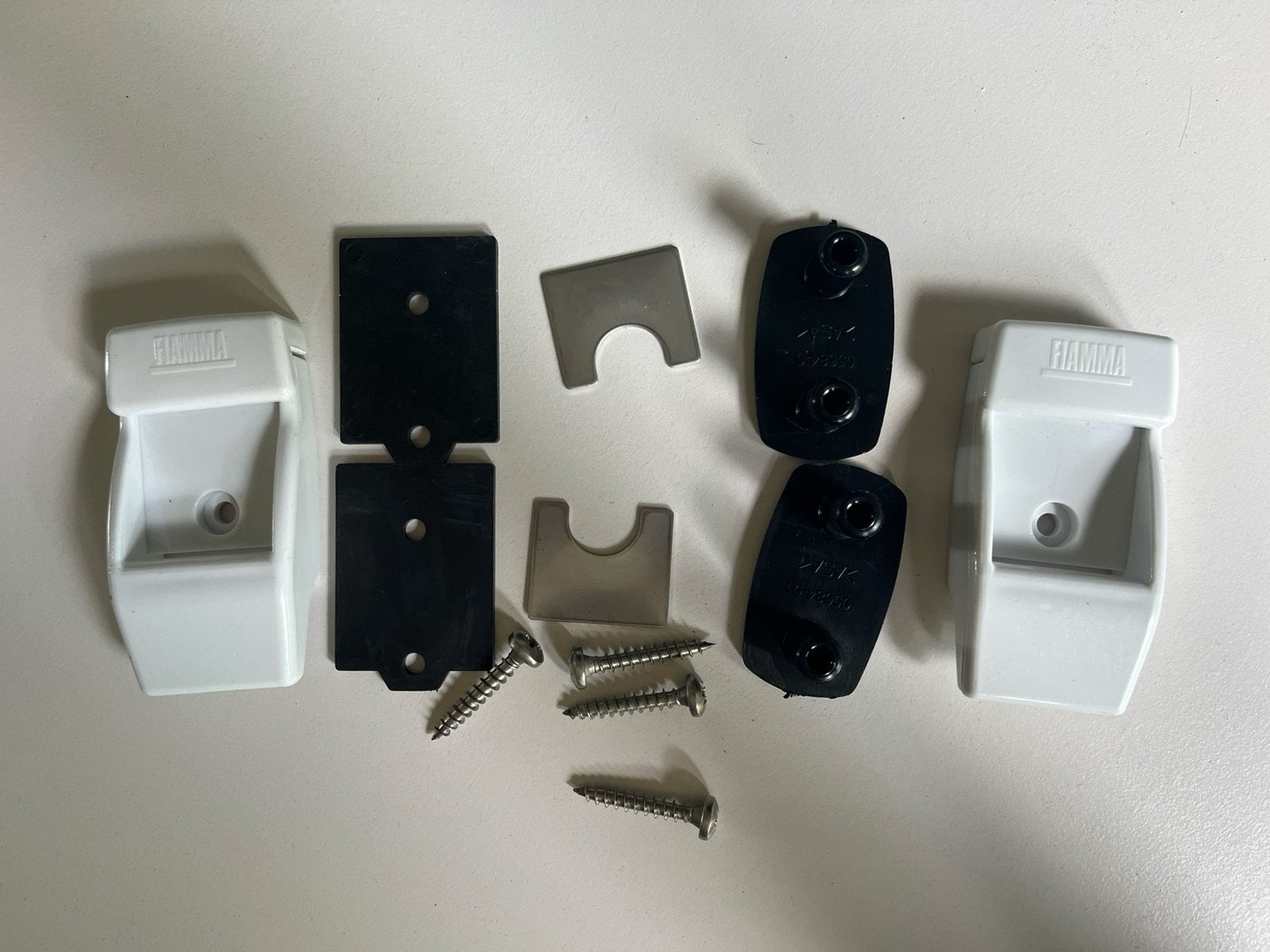 Fiamma wandbeugelset voor luifelpoten camper/caravan, Ophalen of Verzenden, Nieuw