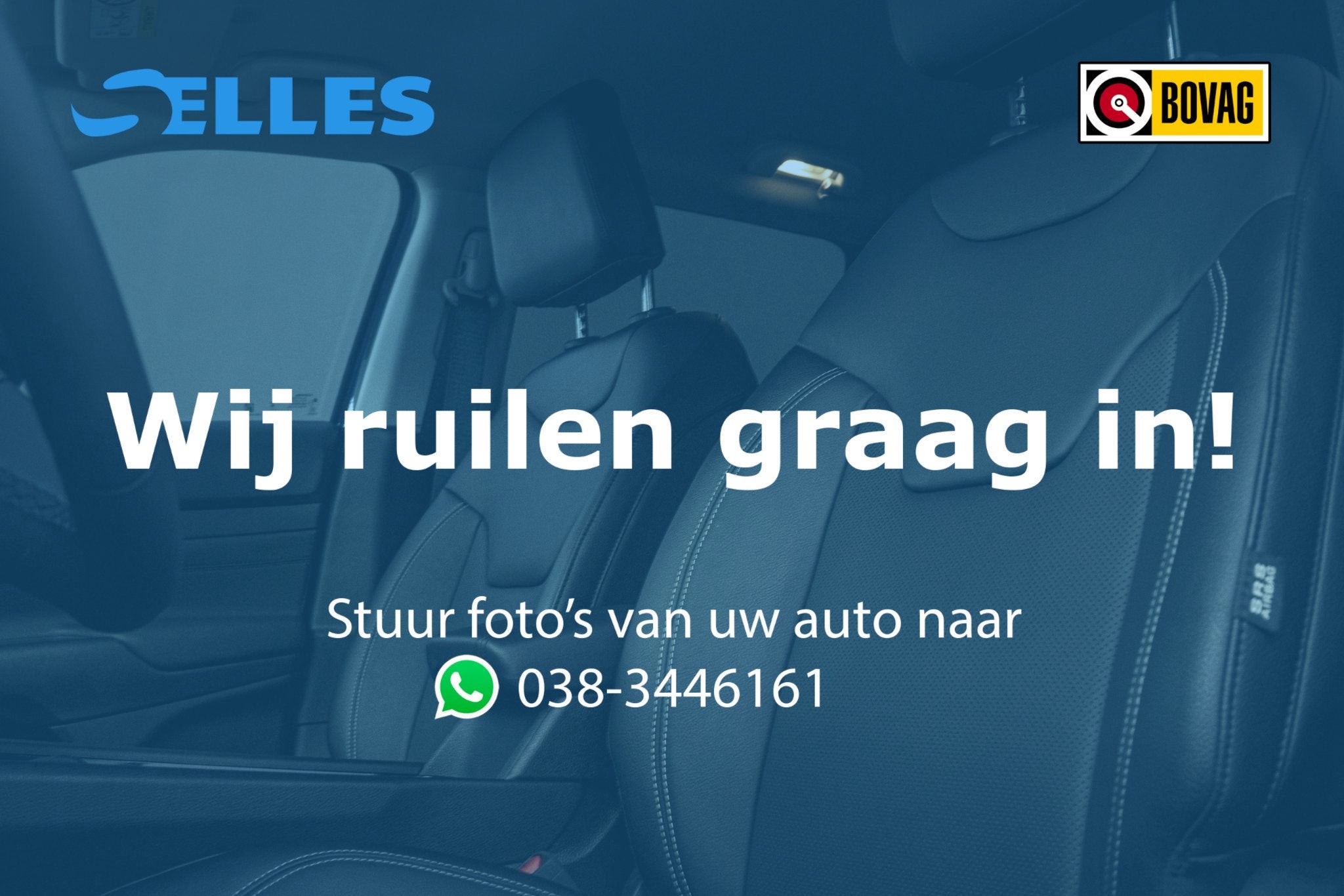 Jeep Compass 1.5T e-Hybrid Night Eagle | Geventileerde voors, Gebruikt, 4 cilinders, Blauw, Leder en Stof