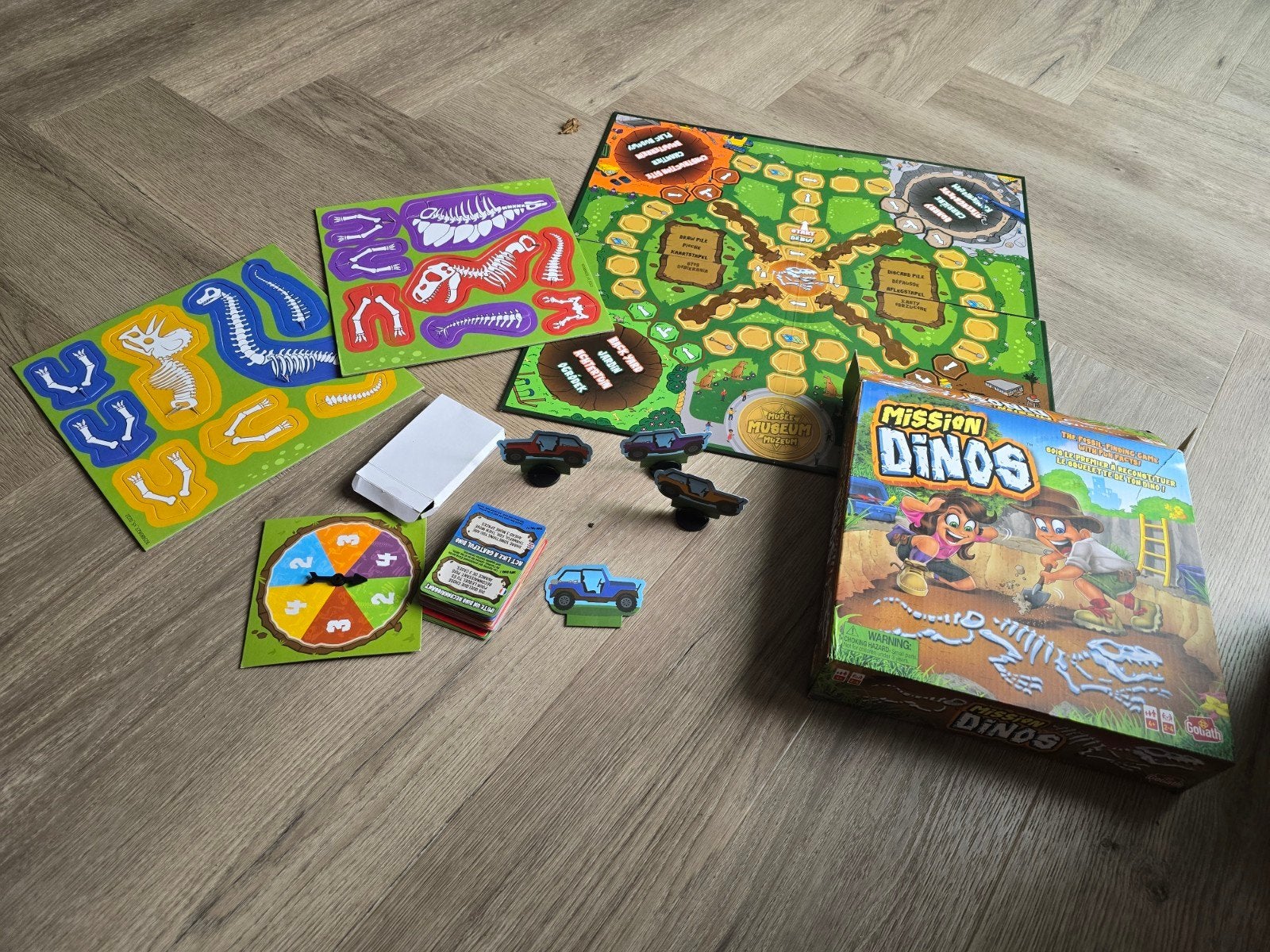 Mission Dinos bordspel - Compleet op 1 rondje na, Ophalen, Gebruikt