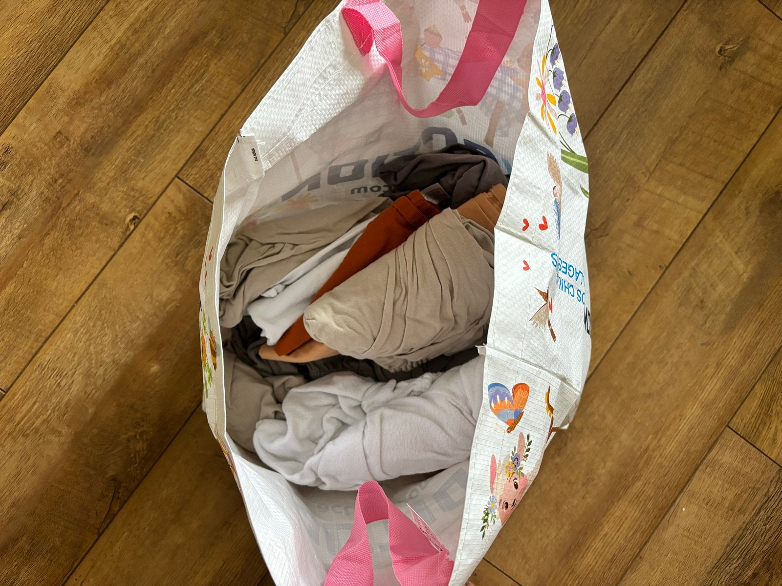 Tas met moltons , hoeslakens en lakentjes, Ophalen, Gebruikt, Jongetje of Meisje
