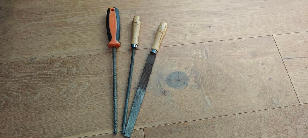 Vijl en rattenstaart voor hout of metaal, Ophalen of Verzenden, Gebruikt