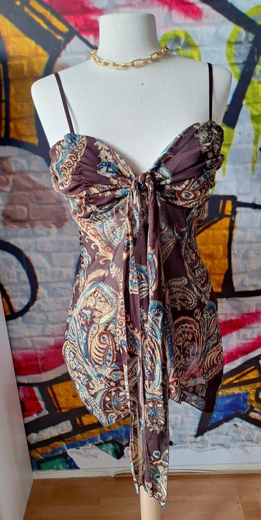 Self Esteem Paisley Top Maat XL, Self Esteem, Bruin, Maat 46/48 (XL) of groter, Ophalen of Verzenden