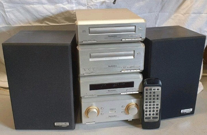 Technics set hd-350 + bose interaudio speakers + remote, Overige merken, Gebruikt, Tuner of Radio, Losse componenten