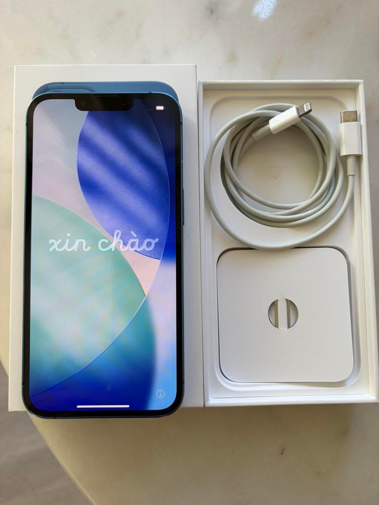Iphone 13 128gb blauw, alles origineel, alles werkt top, Ophalen of Verzenden, Zo goed als nieuw, IPhone 13
