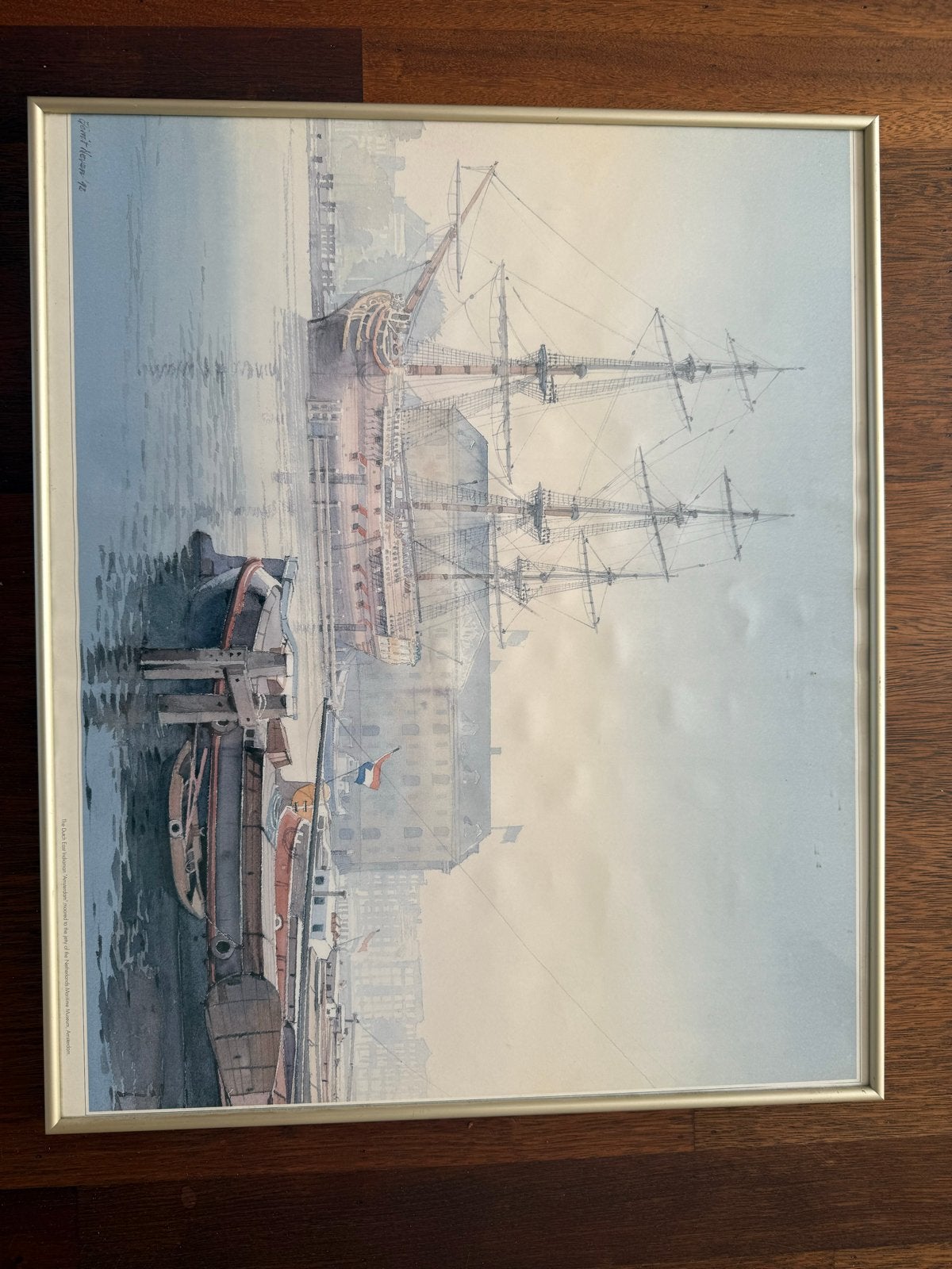 Schilderij Gerrit Neven - Het Scheepvaartmuseum (1992), Ophalen of Verzenden