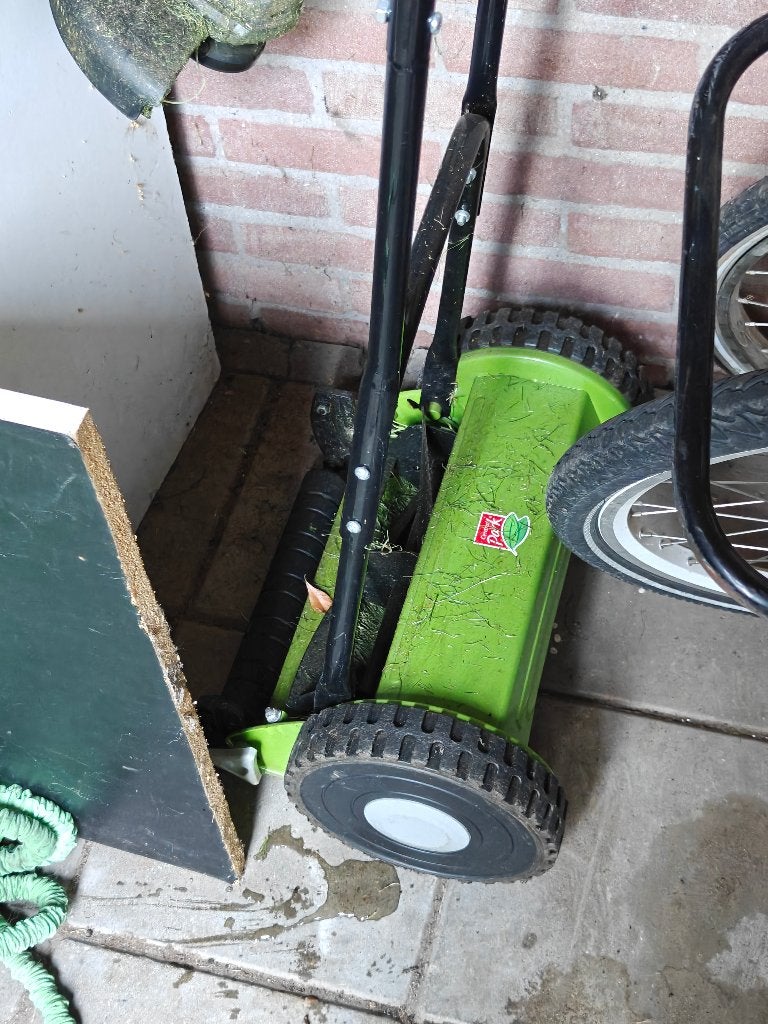 Grasmaaier, Ophalen, Gebruikt, Handgrasmaaier