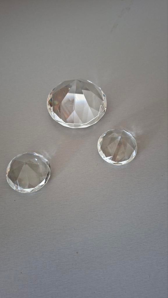 3 kristal deco model als een diamant, Ophalen of Verzenden