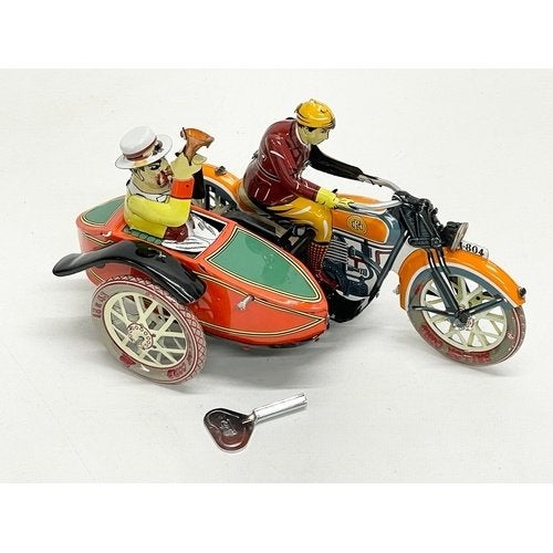 Paya repl.  Motor  met zijspan lengte 180 mm , mint, Antiek en Kunst, Ophalen of Verzenden