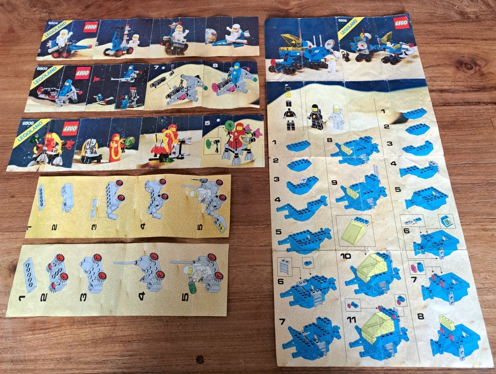 Kavel Vintage LEGO Classic Space Instructieboekjes, Gebruikt, Lego, Overige typen, Ophalen of Verzenden
