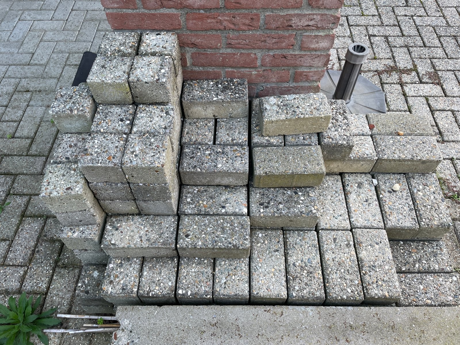 Gebruikte betonnen klinkers, Ophalen, Gebruikt, Klinkers, Minder dan 5 m²