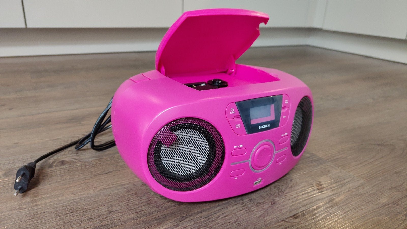 Draagbare radio cd speler met disco verlichting, Ophalen of Verzenden