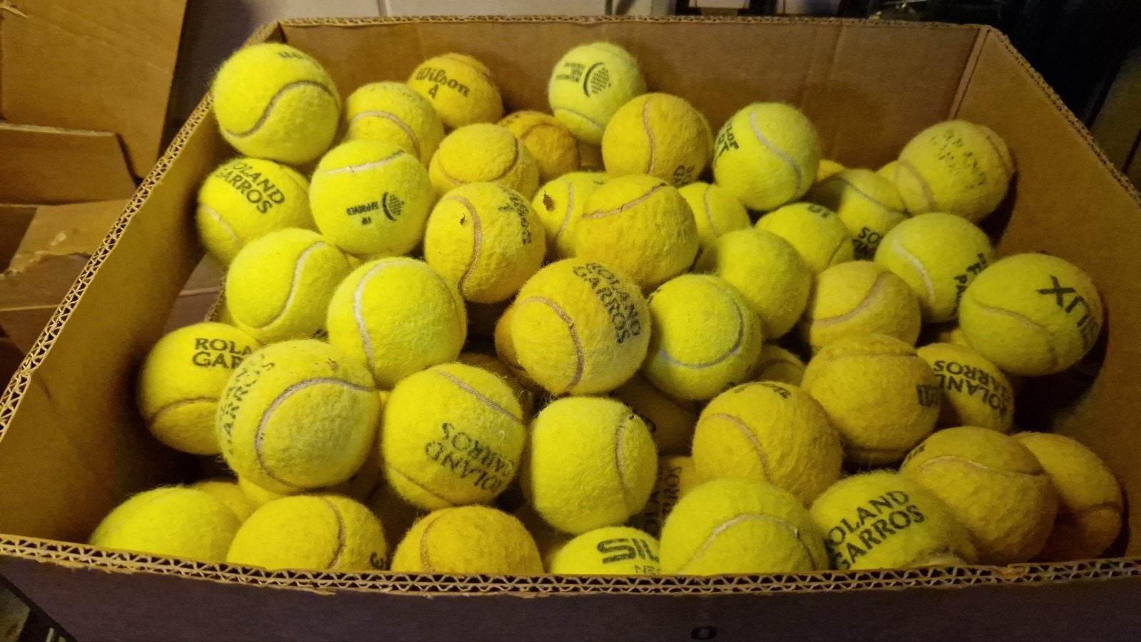 Grote partij gebruikte tennis/padelballen - Ideaal voor tra, Overige merken, Gebruikt, Ballen, L00