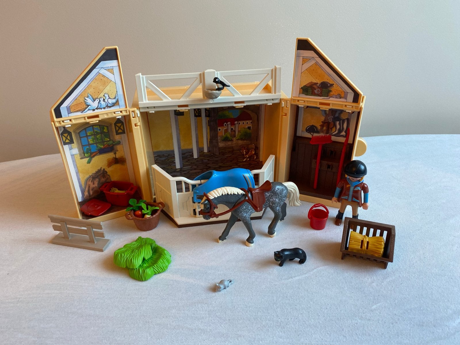 Playmobil Paardenstal 5418 - Compleet en Zo Goed als Nieuw, Gebouw, Complete set, Ophalen of Verzenden, Zo goed als nieuw