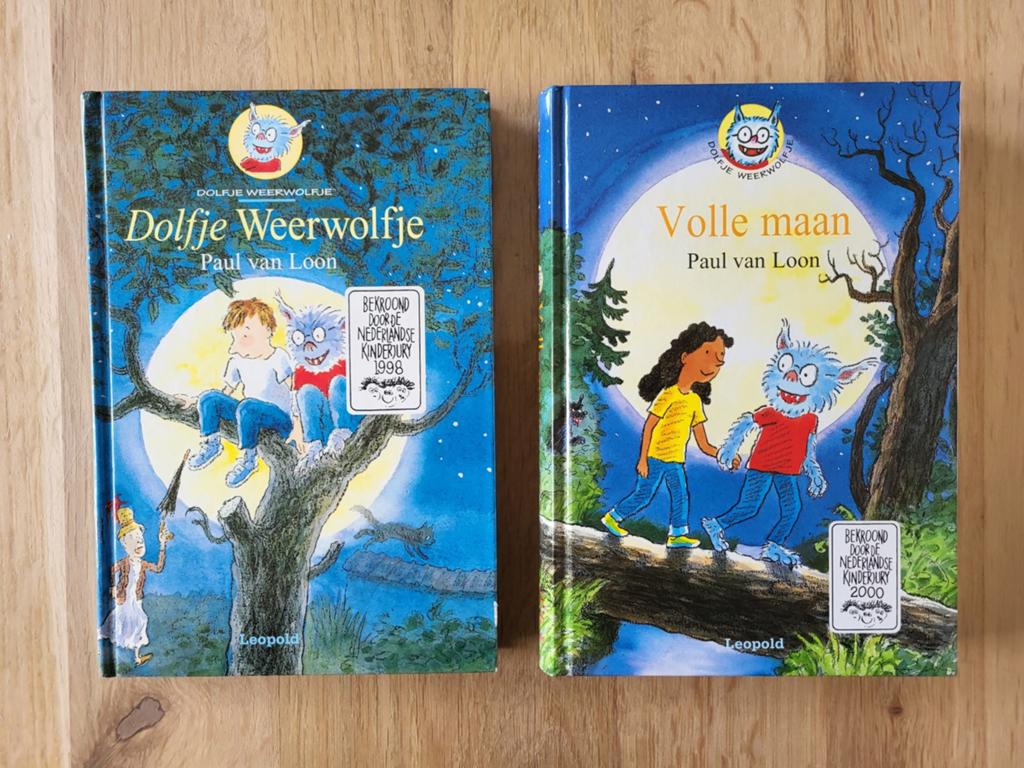 2 boeken van Paul van Loon - Dolfje Weerwolfje en Volle maan, Ophalen of Verzenden, Gelezen, Paul van Loon