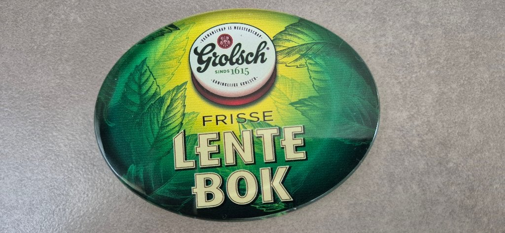 taplens Grolsch, Ophalen of Verzenden, Zo goed als nieuw, Reclamebord, Plaat of Schild, Grolsch