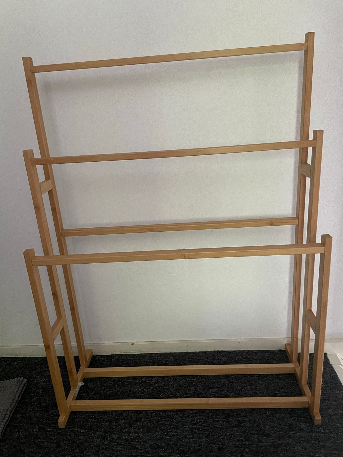 IKEA RÅGRUND Handdoekenrek / Kledingrek Bamboe, Ophalen, Hout, Zo goed als nieuw, Scandinavisch