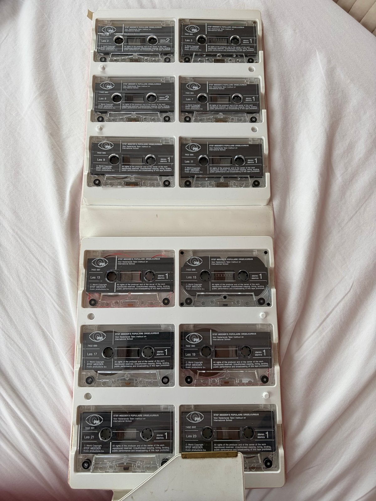 Stef Meeder Orgel Cursus - Cassettebandjes (Compleet), Gebruikt, Overige genres, Ophalen of Verzenden, Voorbespeeld