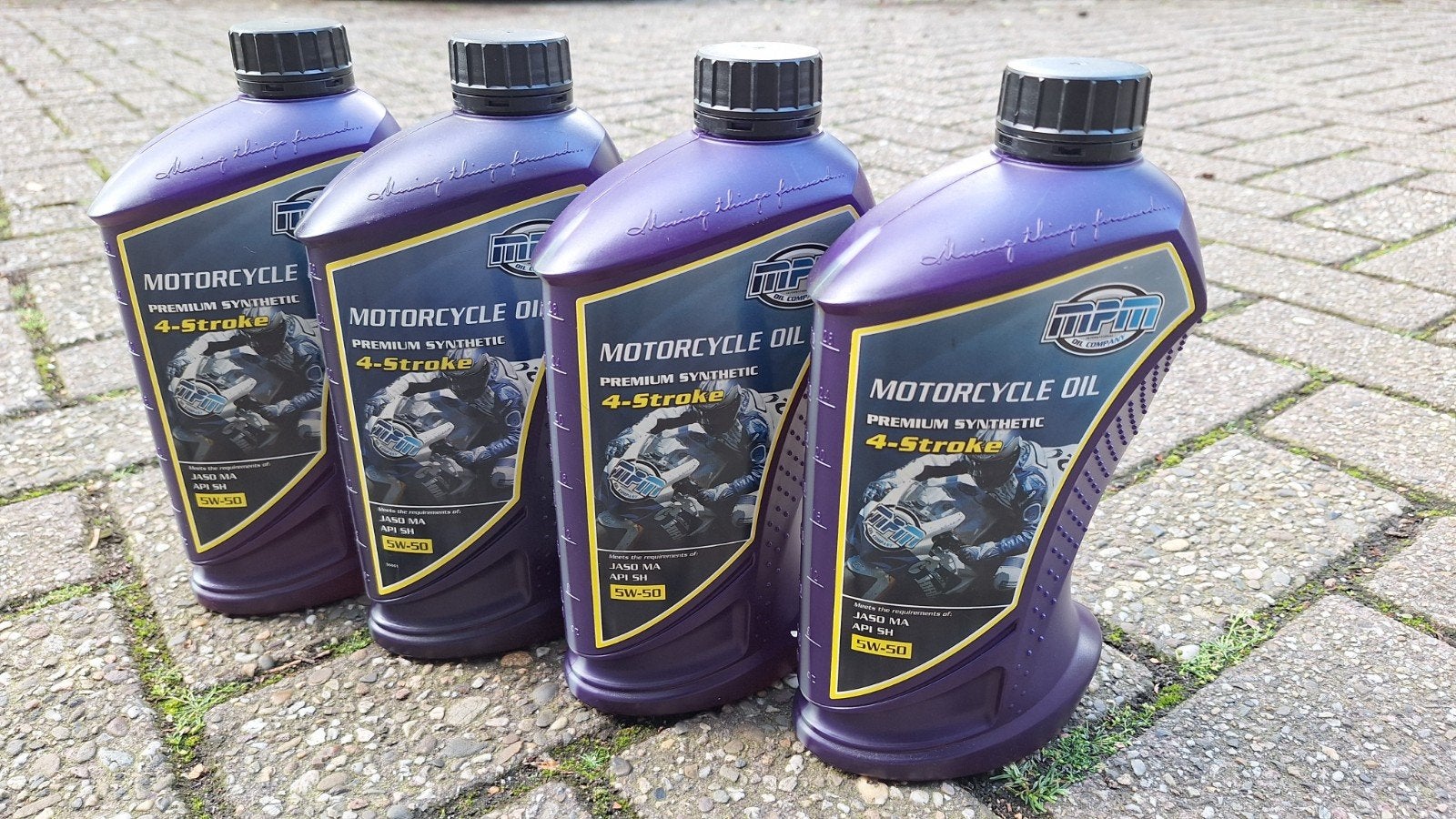 4 liter MPM 5W-50 Premium Synthetische 4-Takt Motorfietsolie, Ophalen of Verzenden
