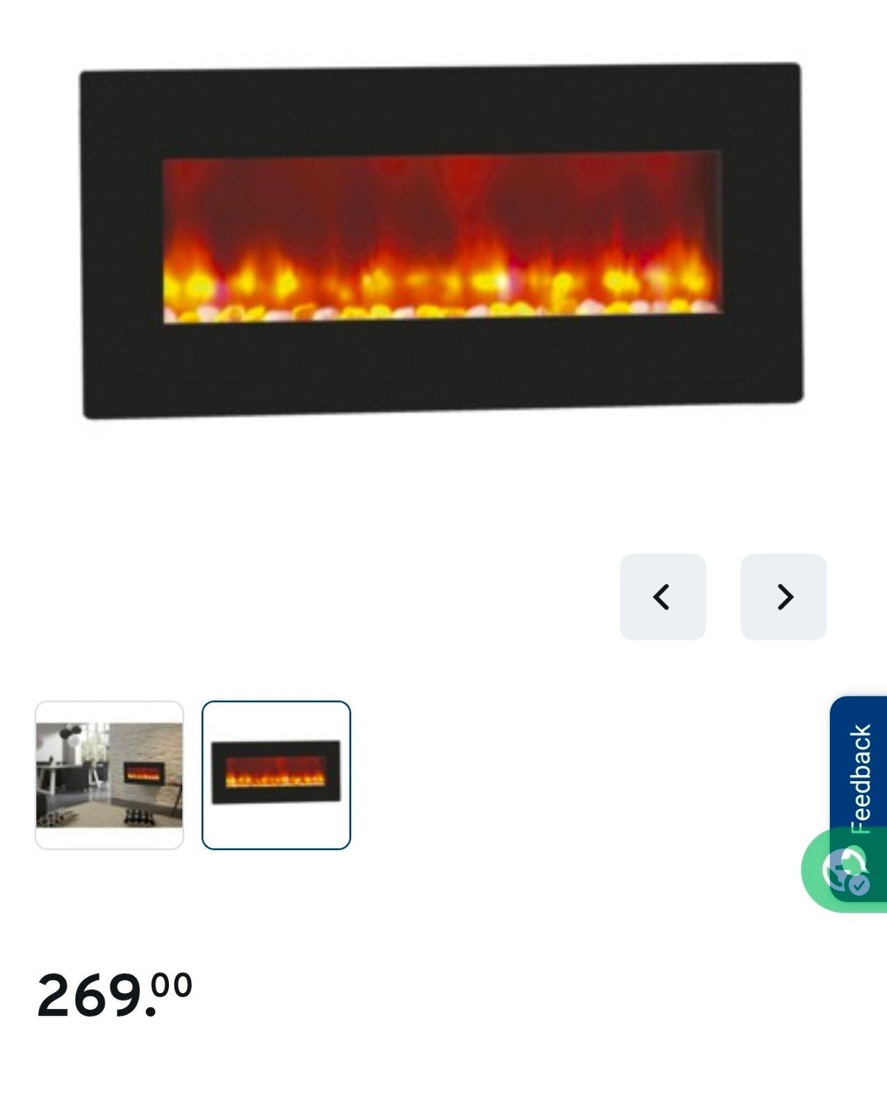 Livin' flame elektrische haard - Zo goed als nieuw, Huis en Inrichting, Ophalen, Zo goed als nieuw, Inbouwhaard, Elektrische haard