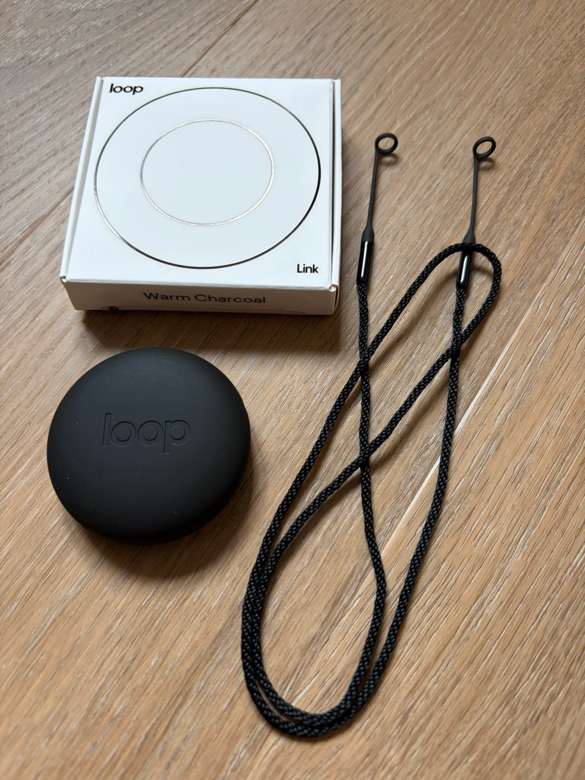 Loop Link koord voor oordoppen – Warm Charcoal (Zwart), Ophalen of Verzenden, Nieuw