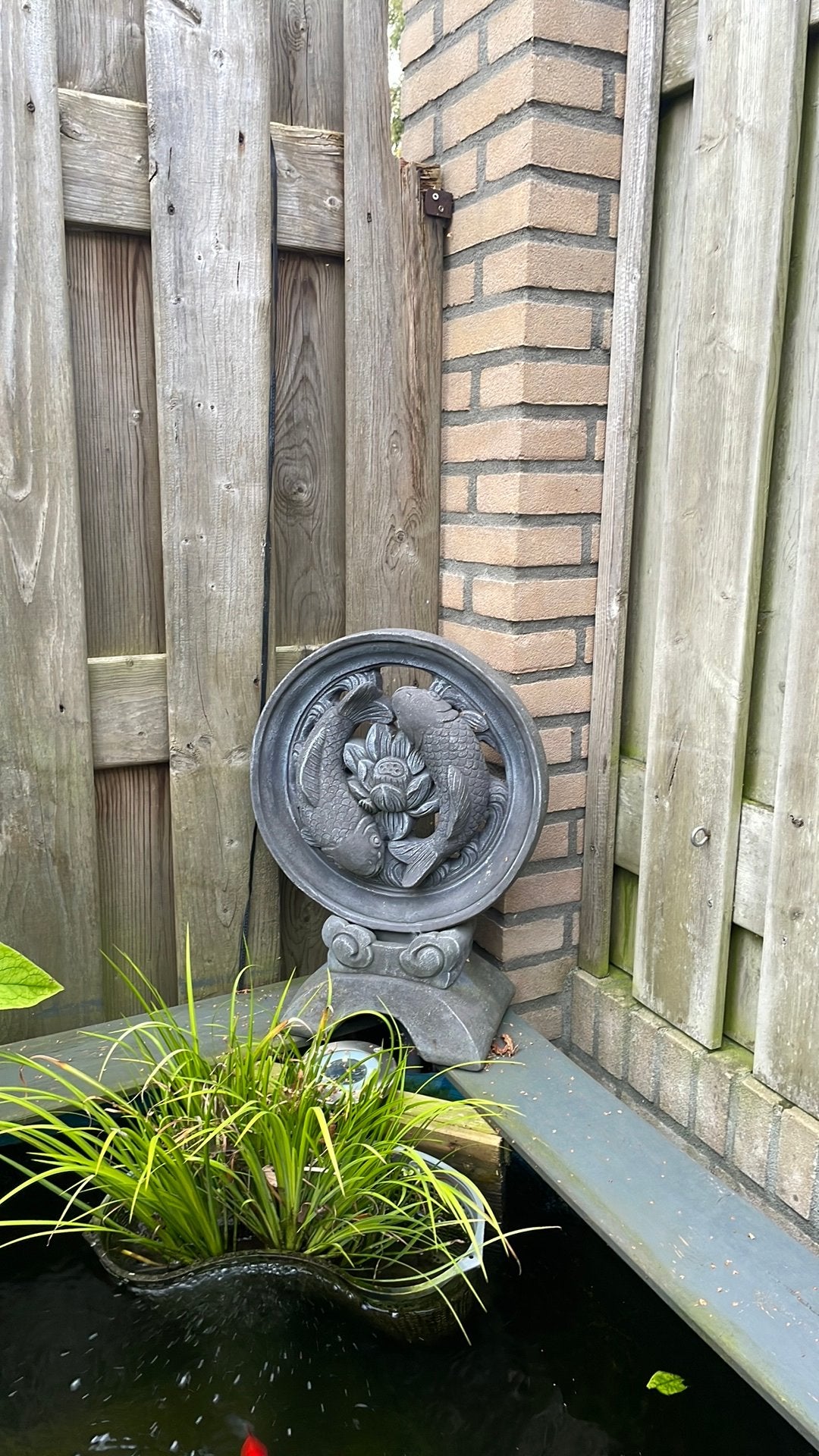 Stenen beeld karper, Ophalen, Zo goed als nieuw, Dier