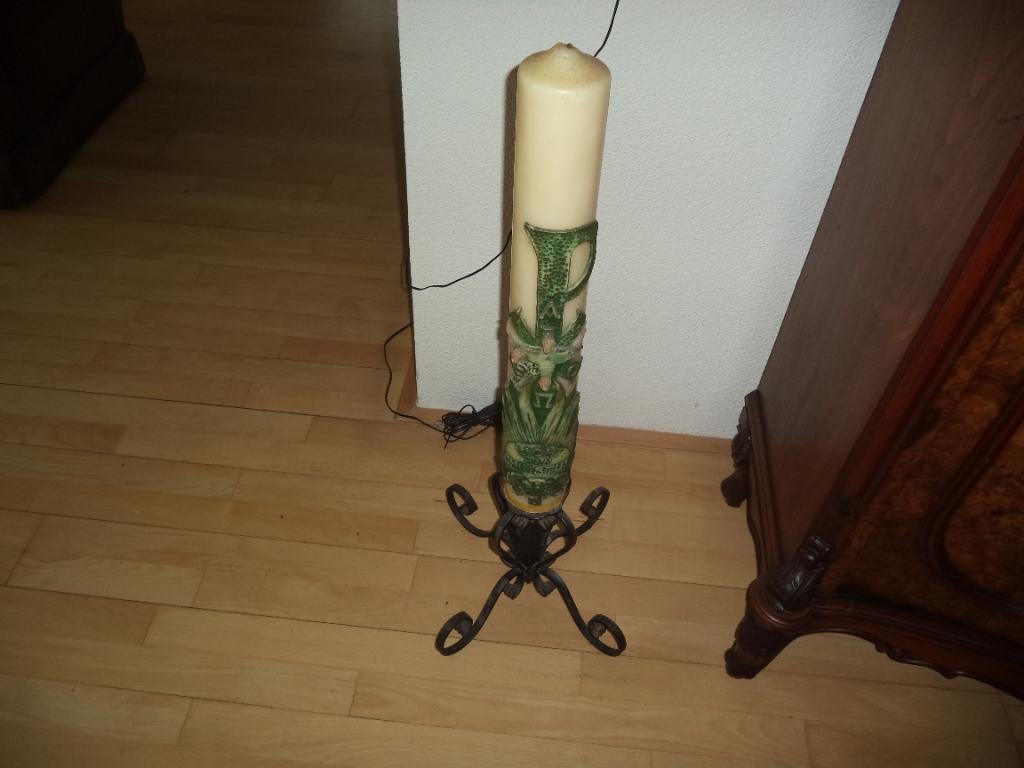 kaars op stander, Ophalen of Verzenden, Nieuw, Overige materialen, Minder dan 25 cm