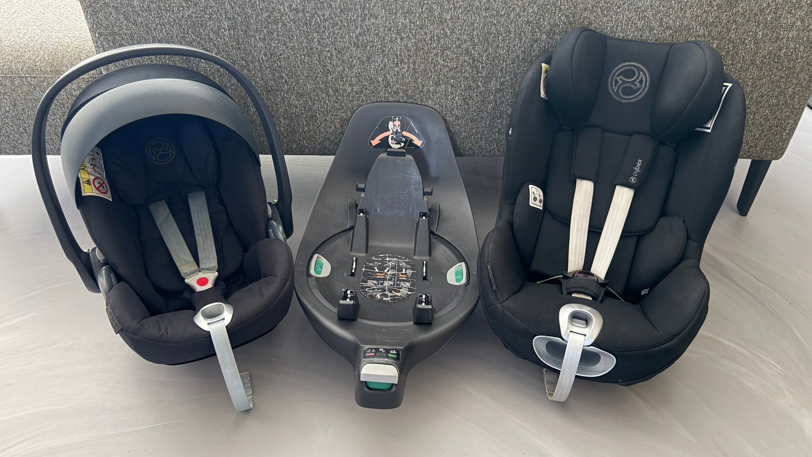 Complete Cybex Autostoelset + Cybex Platinum Base Z 360*, Kinderen en Baby's, Verstelbare rugleuning, Gebruikt, 0 t/m 18 kg, Isofix