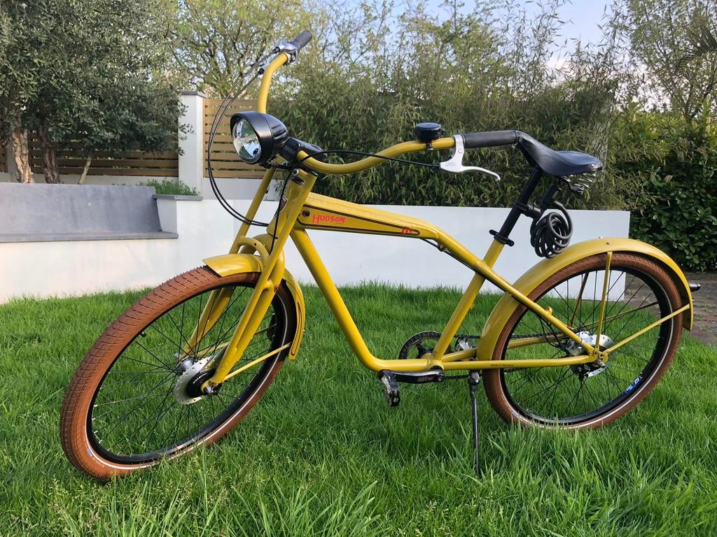 Hudson beach cruiser in nieuwstaat, Fietsen en Brommers, Fietsen | Cruisers en Lowriders, Ophalen, Zo goed als nieuw, Staal