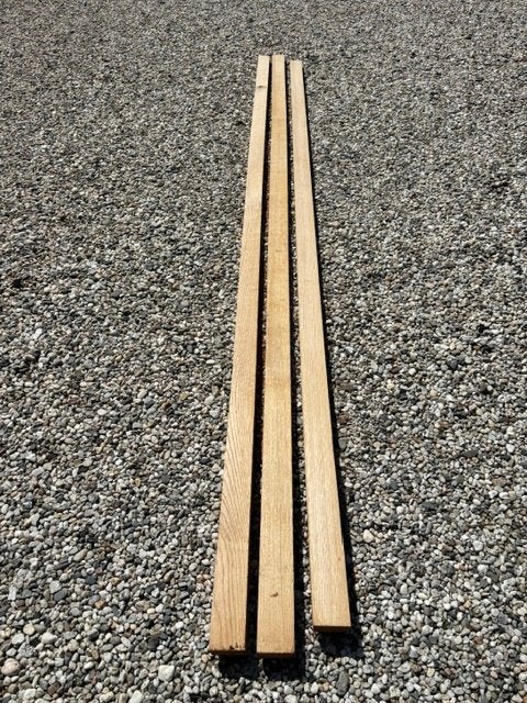 Eiken latten, Doe-het-zelf en Verbouw, Hout en Planken, Ophalen, Minder dan 25 mm, Eiken, Nieuw