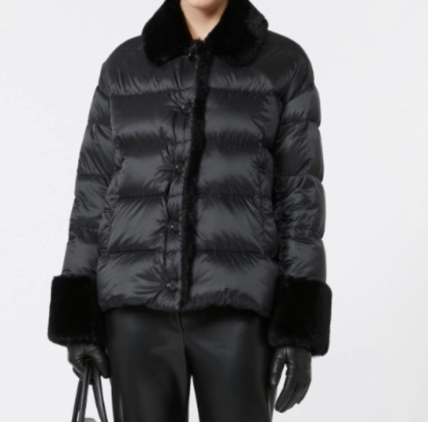 MAX MARA THE CUBE  Padded jacket in water-repellent fabric, Ophalen of Verzenden, Zo goed als nieuw, Maat 34 (XS) of kleiner, Zwart